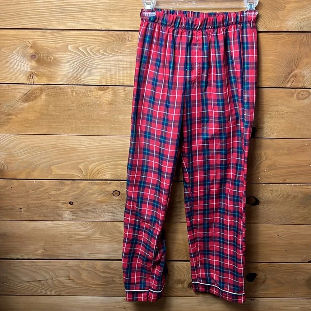 Disney women’s Red Plaid Mickey Mouse Pajama Top and bottom set Sm sleepwear - Picture 6 of 10